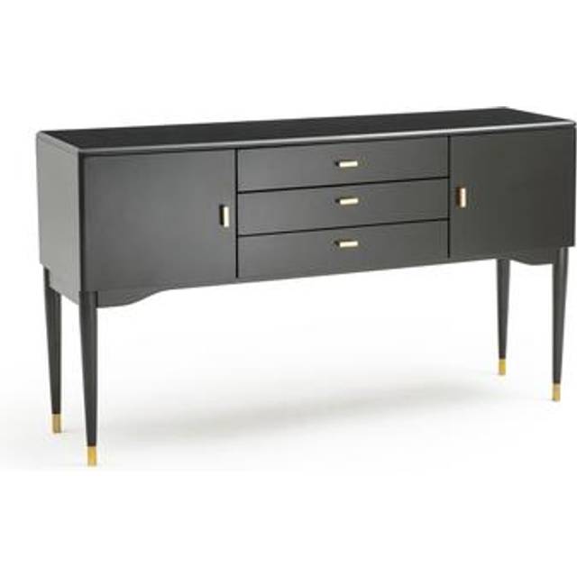 Novani 2 Door, 3 Drawer Birch Sideboard - Black - ONE SIZE