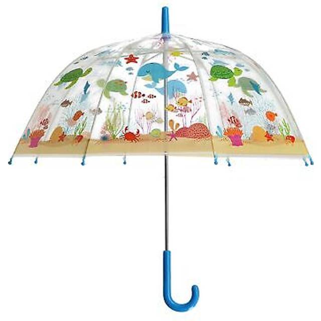 Children's Poe Umbrella Transparent Sealife Design Gifts For Kids