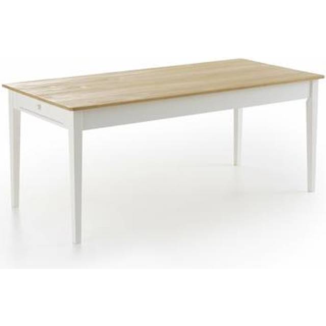 Alvina Solid Pine Dining Table (Seats 6-8) - White - 8 People