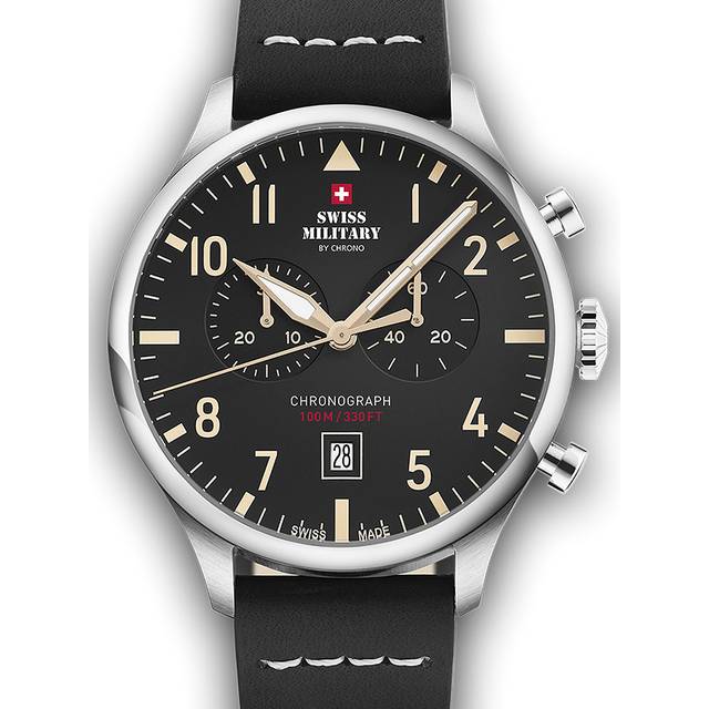Swiss Military SM34098.08 Vintage Chronograph Herrenuhr 43mm 10ATM
