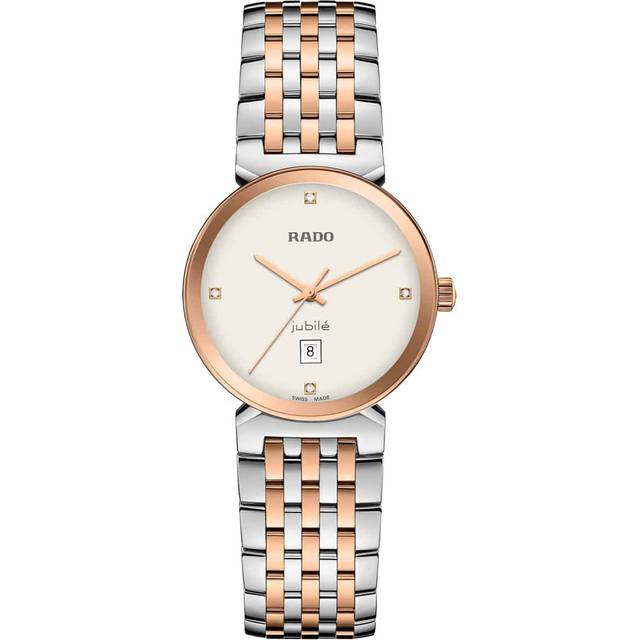 Rado Womens White R48913723 Florence Stainless-steel and Full-cut Diamond Quartz Watch 30mm - WHITE