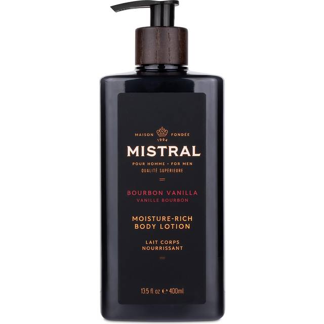 Mistral Men's Moisture-Rich Body Lotion, Bourbon Vanilla, 13.5 Fl Oz