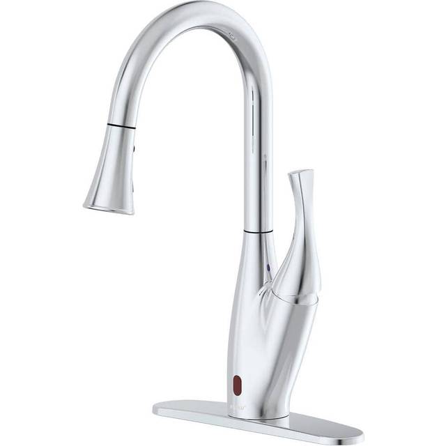 Bio Bidet FLOW X Touchless Kitchen Faucet with Pull Down Sprayer  High Single Handle  Chrome
