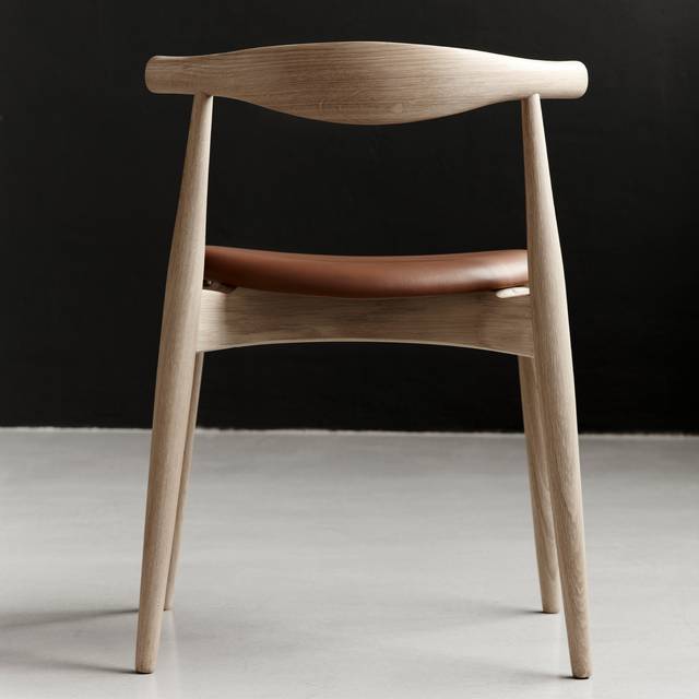 Carl Hansen - CH20, Oljad Bok, Lädergrupp C Sif - 93 - Matstolar - Hans J. Wegner - Träfärgad - Trä
