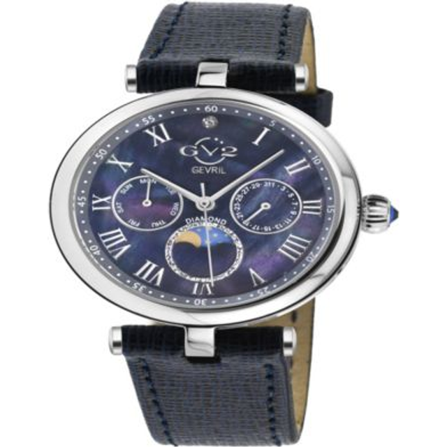 Florence Blue Mother of Pearl Dial 12512.L Diamond Swiss Quartz Watch - One Size