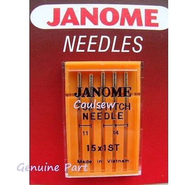 Sewing Machine Needles Janome Top Stitch 15x1st Mixed