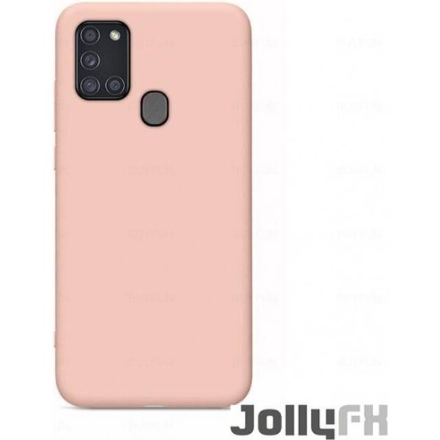 Samsung Galaxy A21S Skal Silikon Rosa