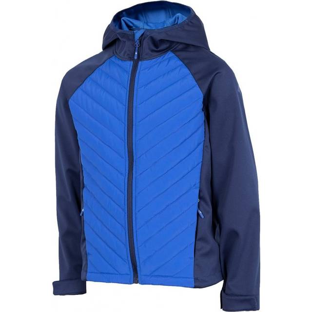 4F boys' Softshell jacket navy blue HJZ22 JSFM002 size 122 blue