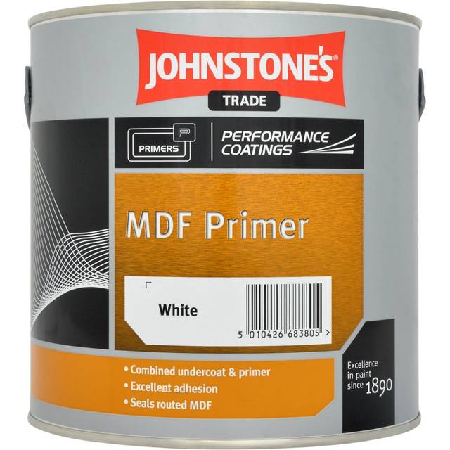 Johnstone's trade mdf primer - brilliant white - 1l