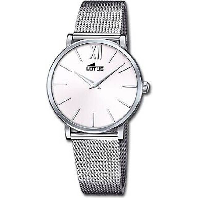 Lotus Ladies Stainless Steel Mesh White Dial Watch L18731/1 - Silver