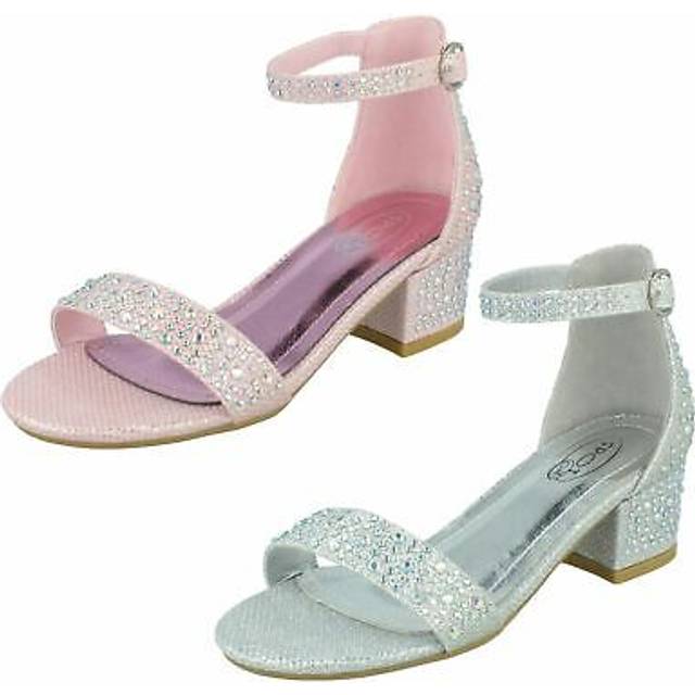 Spot on girls glitter party sandals