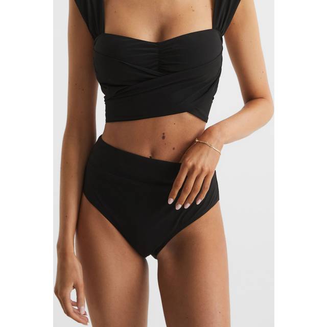 Reiss Cristina Plain High Waist Bikini Bottoms