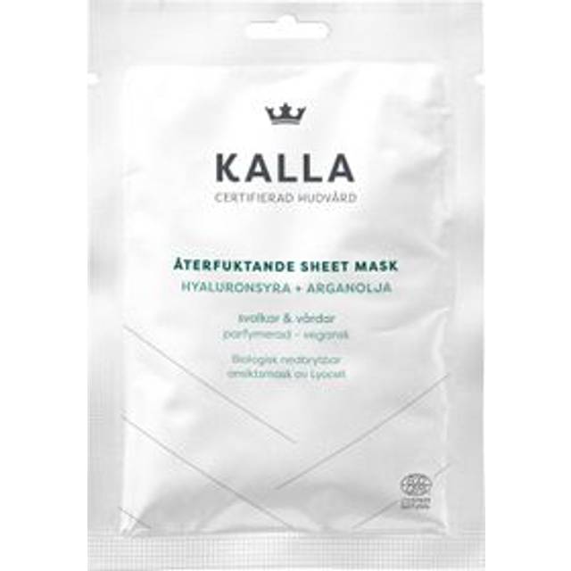 Kronans Apotek KALLA Sheet Mask Naturlig Återfuktande ansiktsmask 1 st