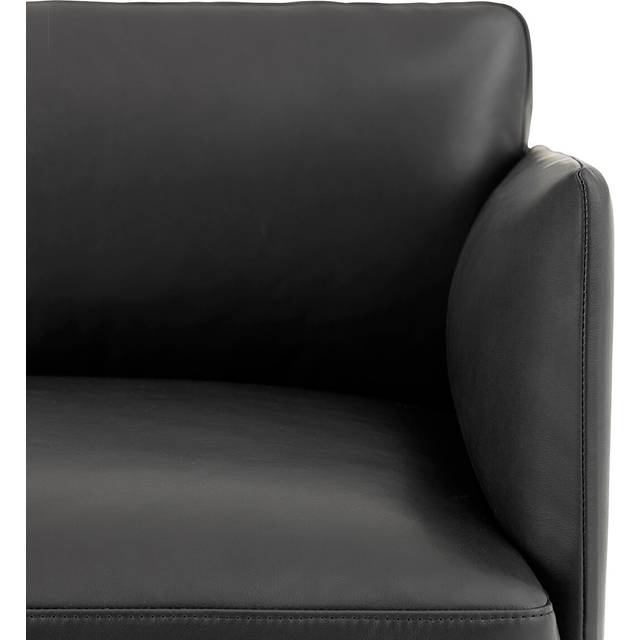 Muuto - Outline Sofa Chaise Longue Left, Silk Leather Cognac - Divansoffor - Anderssen & Voll - Brun