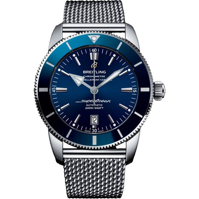 Breitling Watch Superocean Heritage II 46 Steel Ocean Classic Bracelet - Blue