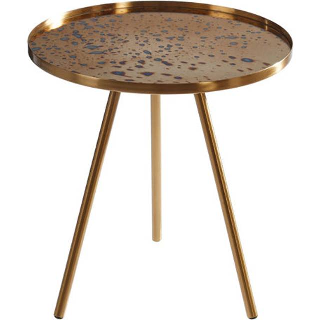 Interiors by Premier Versatile Use Gold Finish Side Table, Elegant Design Sidetable By Couch, Easily Maintained Corner Table