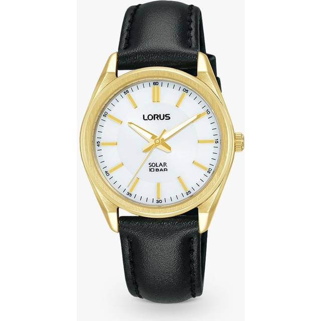 Lorus dam analog kvartsur med läderarmband RY518AX9, Oro, Rem