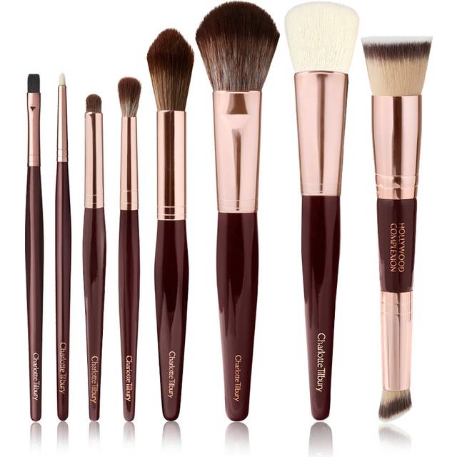 Charlotte Tilbury The Complete Brush Set - Rose Gold & Night Crimson