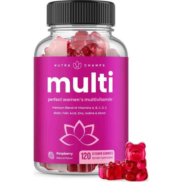 NutraChamps  Multi  Perfect Women's Multivitamin  Raspberry   120 Vitamin Gummies