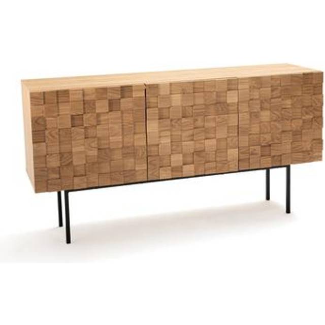 Madria 3-Door Sideboard - Oak - ONE SIZE