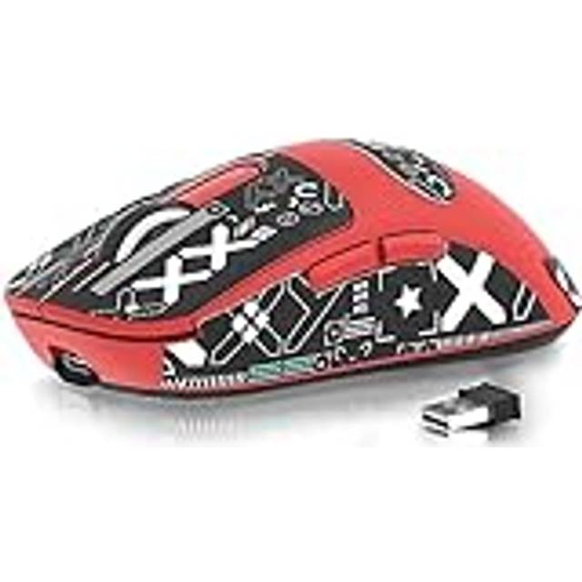 ATTACK SHARK X3 49g SUPERLIGHT mus med tejp, PixArt PAW3395 spelsensor, BT/2.4G trådlös/trådbunden spelmus, 6 justerbara DPI 26000, 200 timmars batteri, kontorsmöss för Win11/Xbox/PS/Mac