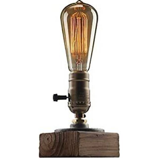 XIHOME Industrial Steampunk Desk Lamp,Vintage Steam Punk Piping Table Top Lamp,Antique E27 Small Edison Bulb Iron Retro Lamps with Minimalist Lo