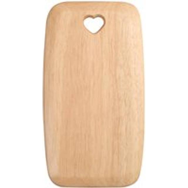 T&G Colonial Home Medium Rectangular Chopping Board With Heart Cut Out In Hevea