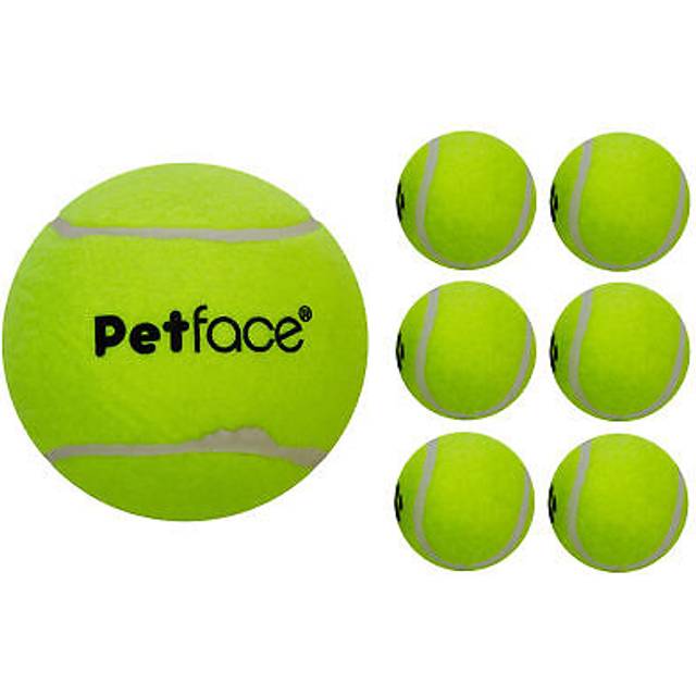 Petface Mega Tennis Ball & 6 Standard Balls Puppy Dog Toy
