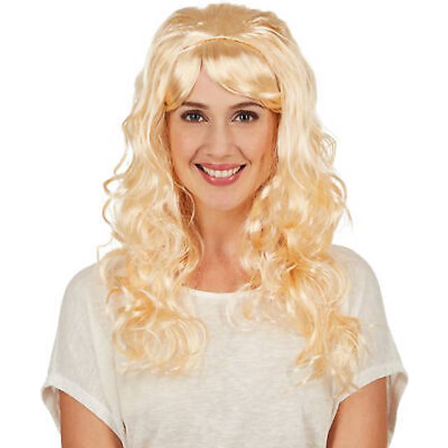 Women’s wig hippie fever halloween fancy dress outfit costume 70s 60s rockabilly