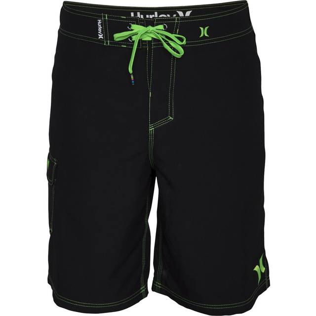 Hurley Men's One and Only 22 Inch Boardshort  Black/Neon Green  32