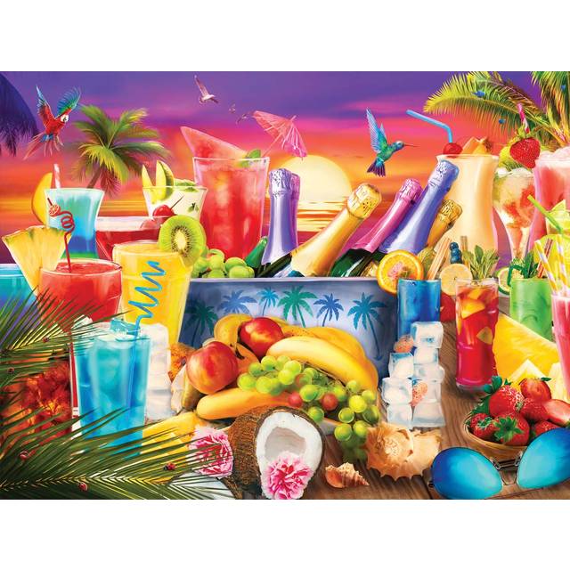 Buffalo Games - Lena - Happy Hour 2-1500 Piece Jigsaw Puzzle for Adults Challenging Puzzle Perfect for Game Nights - Finished Size is 38.50 x 26.50
