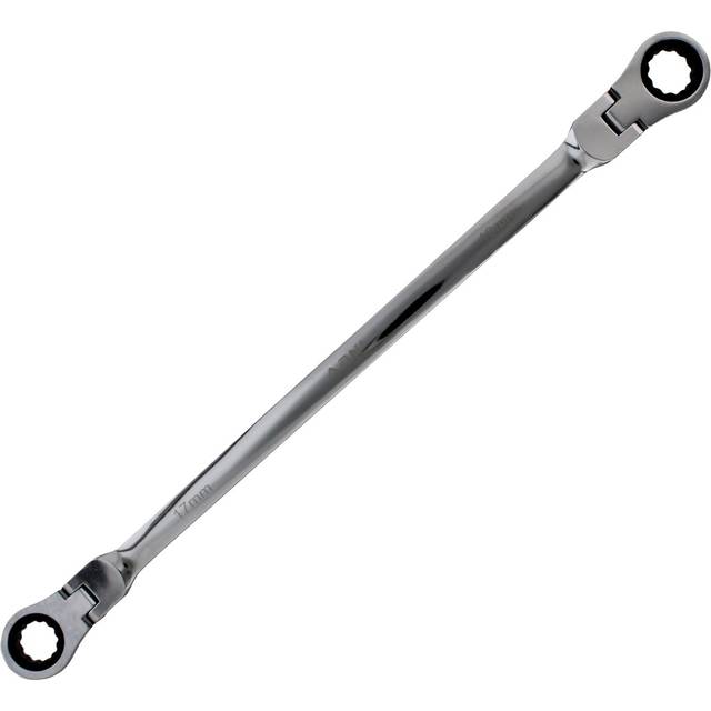 ABN Ratcheting Wrench - 17 and 19mm Ratchet Tool Double End Flex Head
