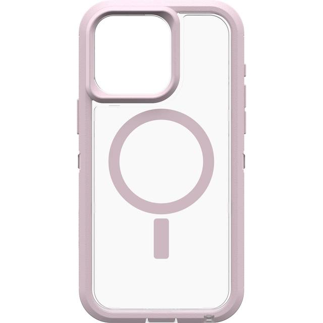 OtterBox Defender Series XT Fodral till iPhone 15 Pro MAX (endast) – Mountain Frost, genomskinligt, screenless, robust, knäpps till MagSafe, snodd