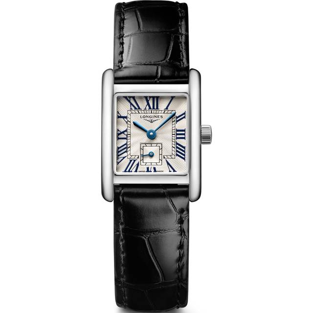 Mini DolceVita 21.5mm X 29mm Ladies Watch Silver Black Alligator