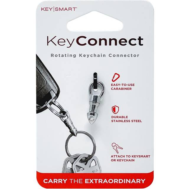KeySmart KeyConnect Rotating Keyring Connector Stainless Steel