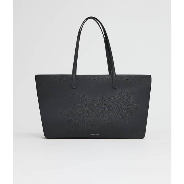 Unisex Black Women'S Real Cow Leather Everyday Tote Bag | Wowcher