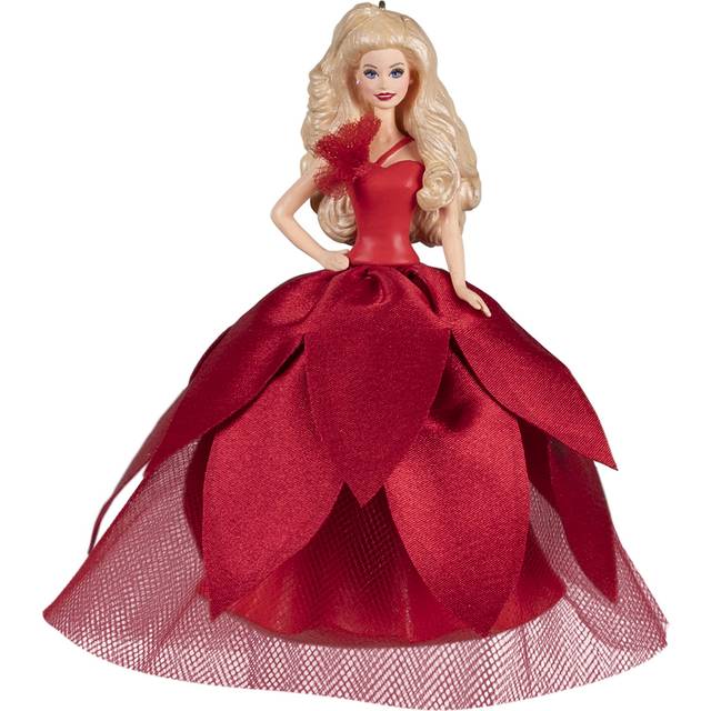 Hallmark Keepsake Christmas Ornament  plastic  2022 Holiday Barbie Doll