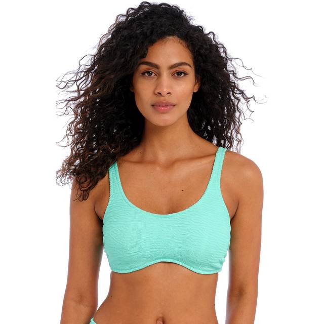 Freya Womens Ibiza Waves Bralette Bikini Top - Blue Polyamide - Size 34F
