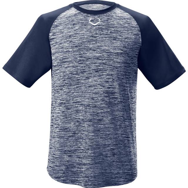 EvoShield Adult E304 Performance Pullover Tech Tee - Navy  Large