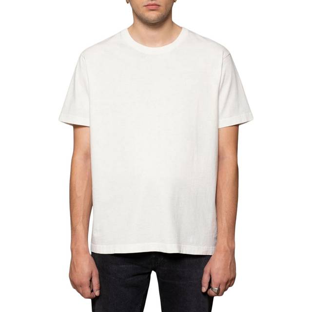 Nudie Jeans Uno Everyday Crew Neck T-Shirt Chalk White
