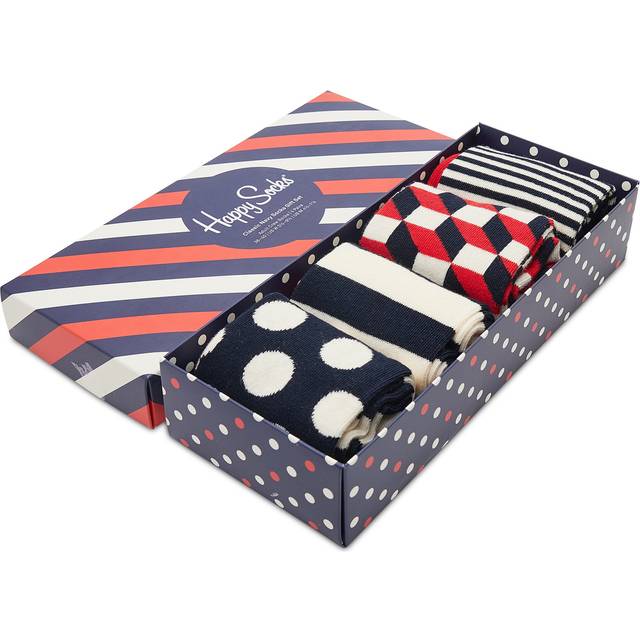 Happy socks 4-pack Stripe Socks Gift Box - Mixed - Strl 36/40 * Kampanj *