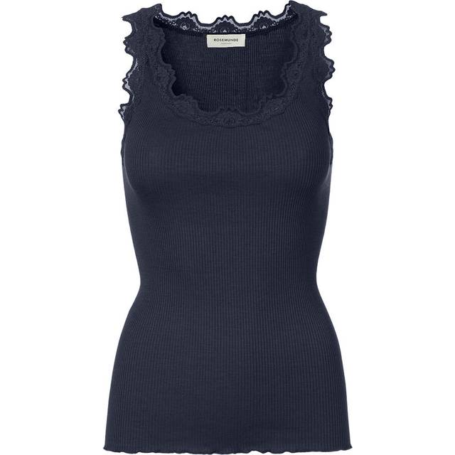 Rosemunde, Topp, Dam, XL, Bomull, Ärmlös Top - blue (XL)
