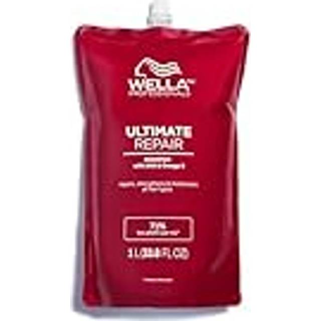 Wella Professionals Ultimate Repair schampo för djuprengöring – sulfatfritt schampo med metallpufferingsteknik mot föroreningar – fuktschampo med lyxig doft – 1 l påse