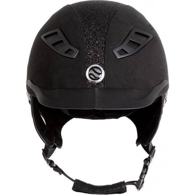 Microfiber helmet Back on Track EQ3 Lynx strass - Noir
