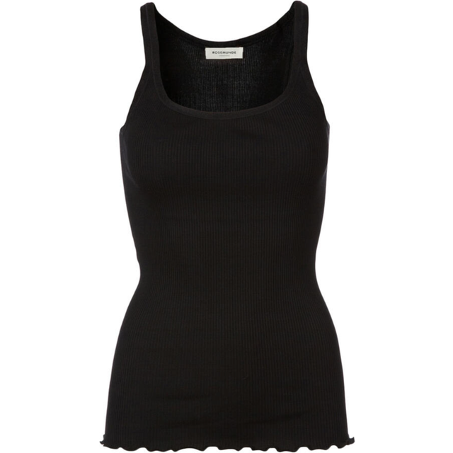 Rosemunde, Topp, Dam, L, Bomull, Vanvett - black (L)