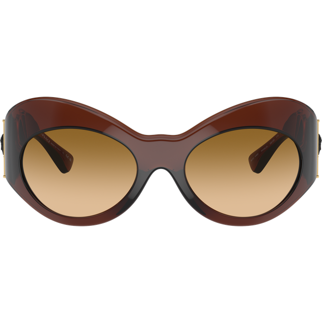 Versace Yellow Gradient Brown Irregular Ladies Sunglasses VE4462 54462L 58 (Dimension: 7.0000x4.0000x3.0000 inches)