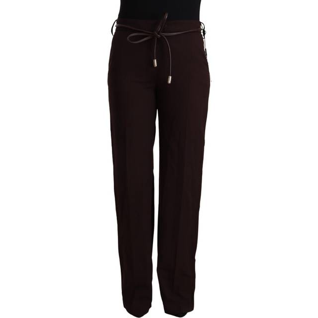 Patrizia Pepe Black High Waist Straight Formal Pants - IT44|L