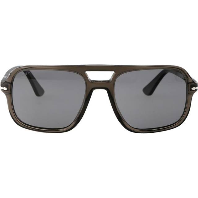 Persol Man PO3328S 110348 Solglasögon Acetat Grå Grå Pilot Polariserad Antireflex