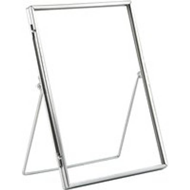 6" x 8" Standing Metal Photo Frame - Silver