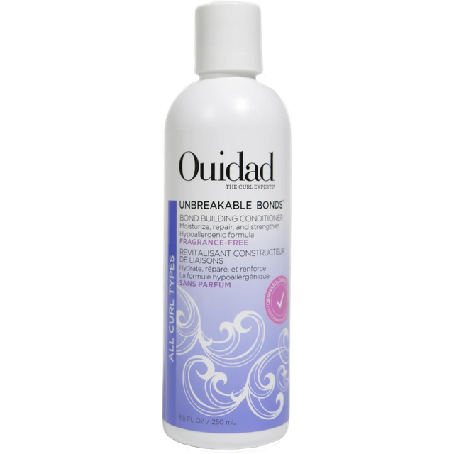 Ouidad, Unbreakable Bonds™, bond-forming conditioner, for all curl types, fragrance-free, 8.5 fl oz (250 ml)